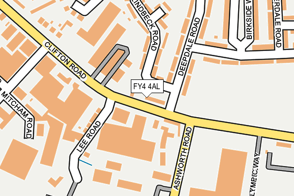 FY4 4AL map - OS OpenMap – Local (Ordnance Survey)