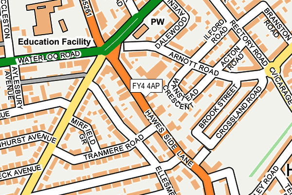 FY4 4AP map - OS OpenMap – Local (Ordnance Survey)