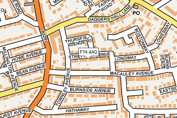 FY4 4AQ map - OS OpenMap – Local (Ordnance Survey)