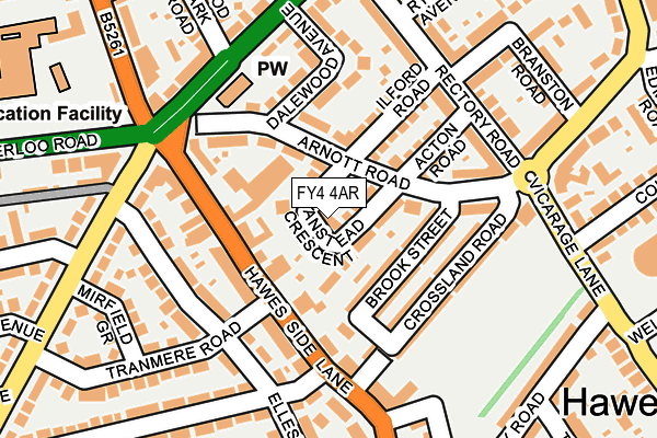 FY4 4AR map - OS OpenMap – Local (Ordnance Survey)