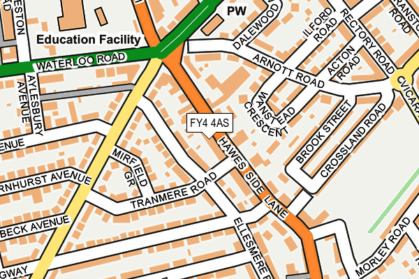 FY4 4AS map - OS OpenMap – Local (Ordnance Survey)