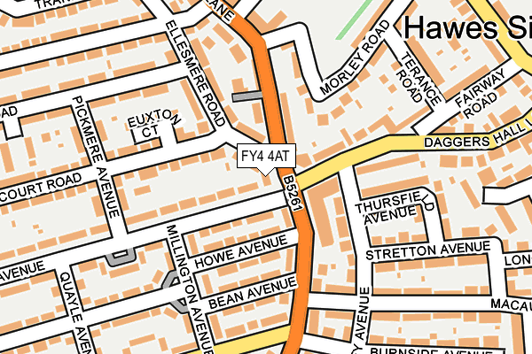 FY4 4AT map - OS OpenMap – Local (Ordnance Survey)