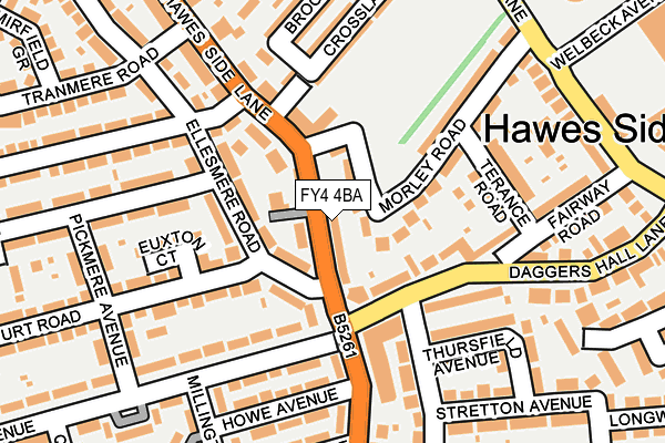FY4 4BA map - OS OpenMap – Local (Ordnance Survey)