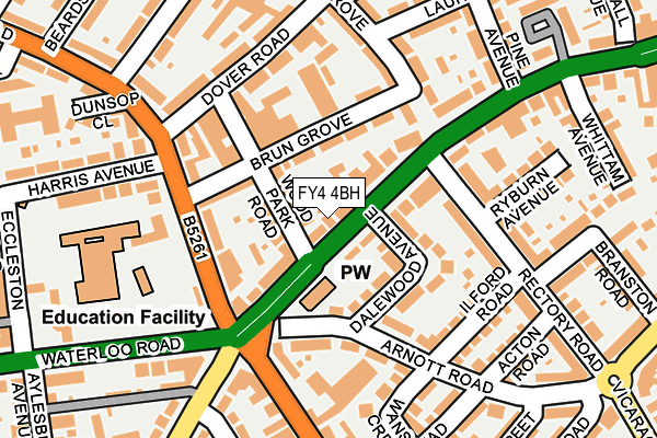 FY4 4BH map - OS OpenMap – Local (Ordnance Survey)