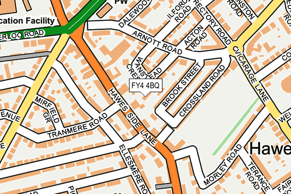 FY4 4BQ map - OS OpenMap – Local (Ordnance Survey)