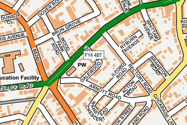 FY4 4BT map - OS OpenMap – Local (Ordnance Survey)