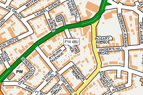 FY4 4BU map - OS OpenMap – Local (Ordnance Survey)