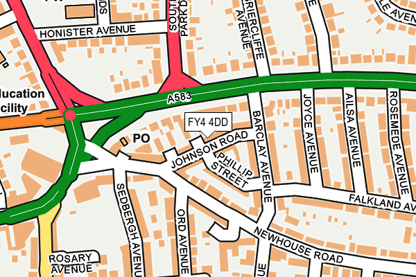 FY4 4DD map - OS OpenMap – Local (Ordnance Survey)
