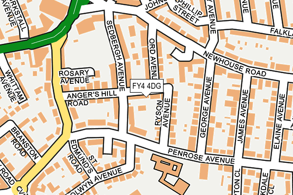 FY4 4DG map - OS OpenMap – Local (Ordnance Survey)