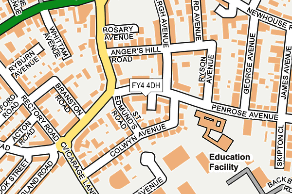 FY4 4DH map - OS OpenMap – Local (Ordnance Survey)