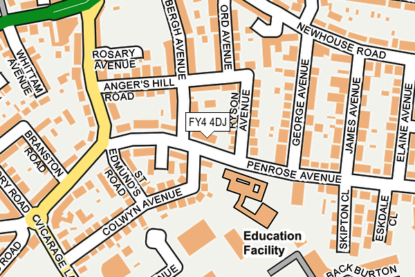 FY4 4DJ map - OS OpenMap – Local (Ordnance Survey)