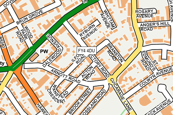 FY4 4DU map - OS OpenMap – Local (Ordnance Survey)