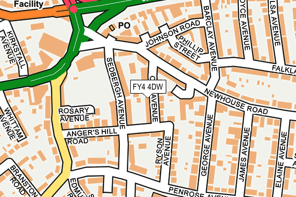 FY4 4DW map - OS OpenMap – Local (Ordnance Survey)