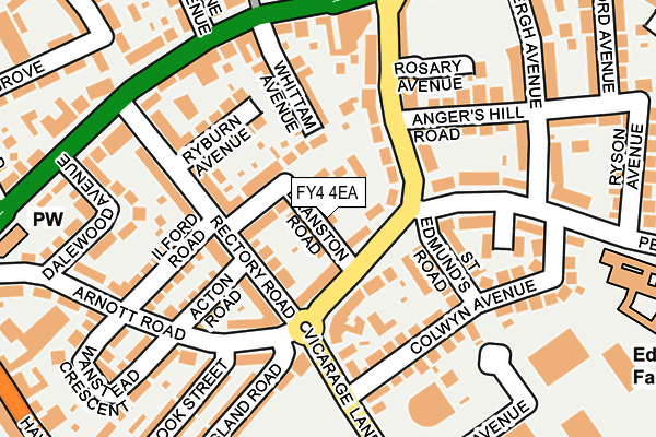 FY4 4EA map - OS OpenMap – Local (Ordnance Survey)