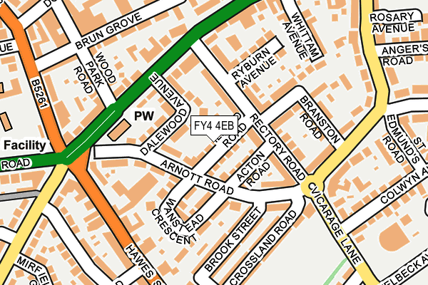 FY4 4EB map - OS OpenMap – Local (Ordnance Survey)