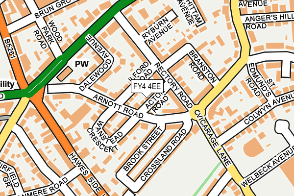 FY4 4EE map - OS OpenMap – Local (Ordnance Survey)