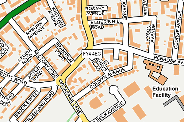 FY4 4EG map - OS OpenMap – Local (Ordnance Survey)