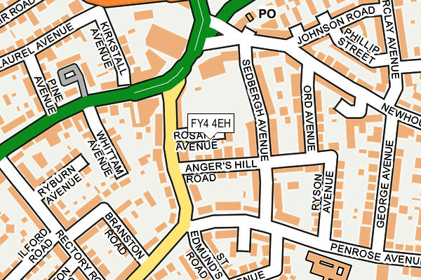 FY4 4EH map - OS OpenMap – Local (Ordnance Survey)