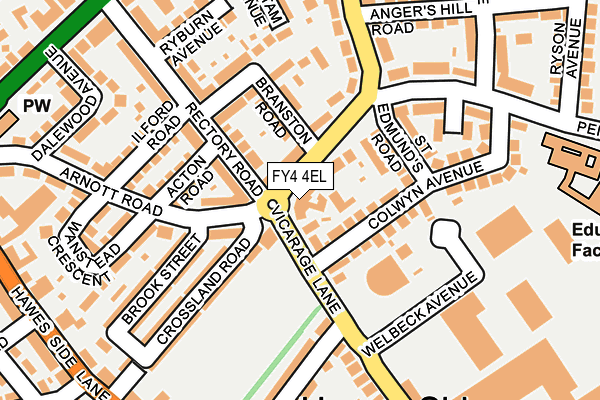 FY4 4EL map - OS OpenMap – Local (Ordnance Survey)