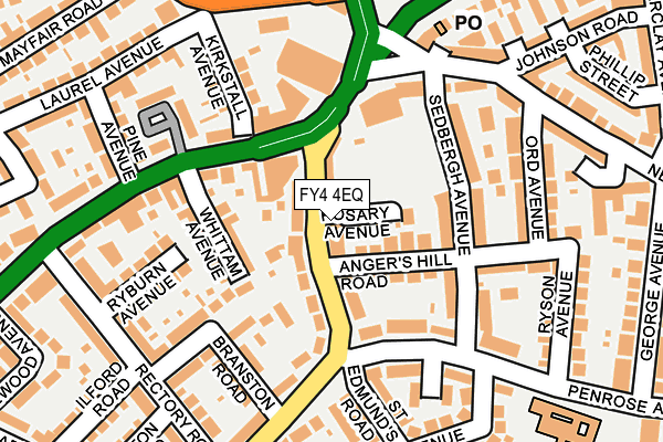 FY4 4EQ map - OS OpenMap – Local (Ordnance Survey)