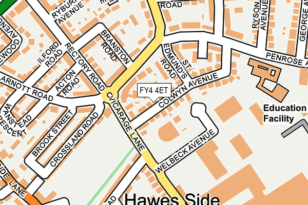 FY4 4ET map - OS OpenMap – Local (Ordnance Survey)
