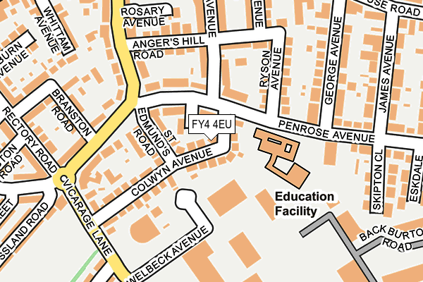 FY4 4EU map - OS OpenMap – Local (Ordnance Survey)
