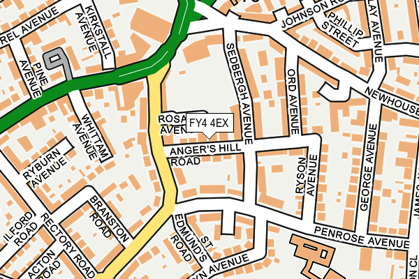 FY4 4EX map - OS OpenMap – Local (Ordnance Survey)
