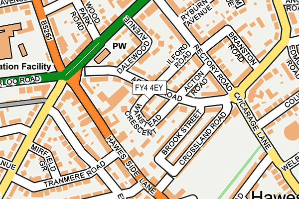 FY4 4EY map - OS OpenMap – Local (Ordnance Survey)