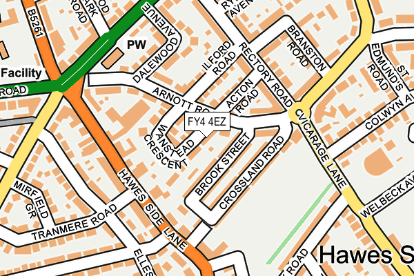 FY4 4EZ map - OS OpenMap – Local (Ordnance Survey)