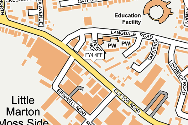 FY4 4FF map - OS OpenMap – Local (Ordnance Survey)