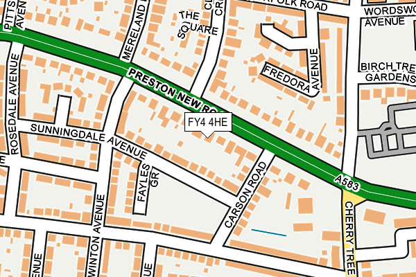 FY4 4HE map - OS OpenMap – Local (Ordnance Survey)