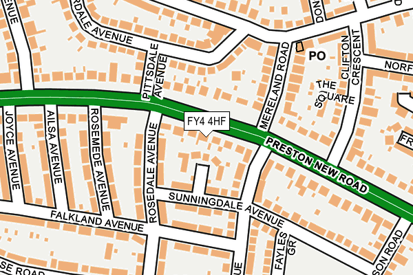 FY4 4HF map - OS OpenMap – Local (Ordnance Survey)