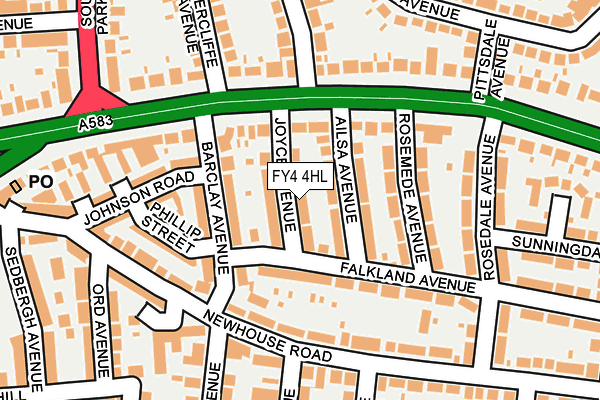 FY4 4HL map - OS OpenMap – Local (Ordnance Survey)