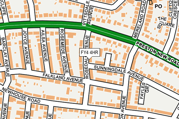 FY4 4HR map - OS OpenMap – Local (Ordnance Survey)