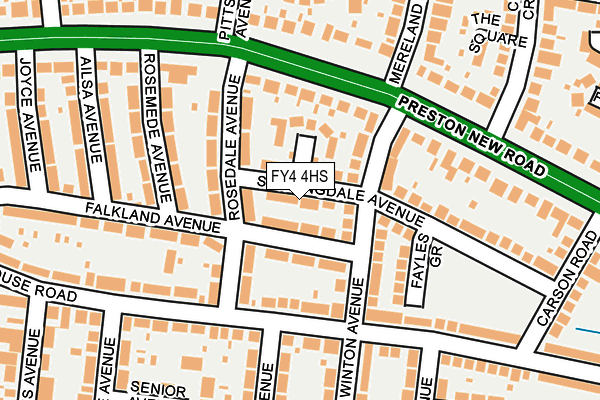 FY4 4HS map - OS OpenMap – Local (Ordnance Survey)