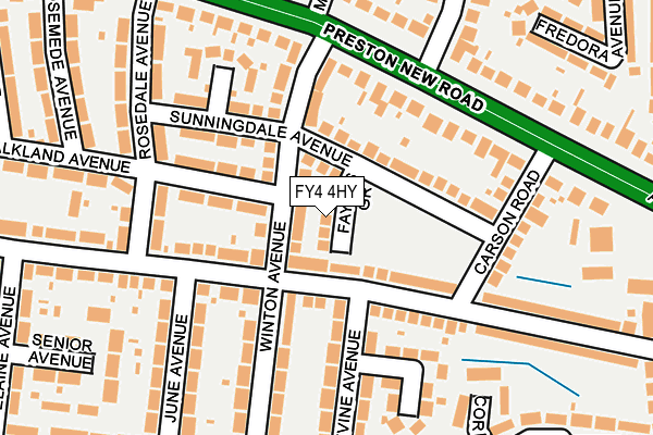 FY4 4HY map - OS OpenMap – Local (Ordnance Survey)