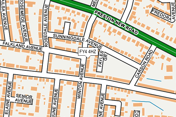 FY4 4HZ map - OS OpenMap – Local (Ordnance Survey)