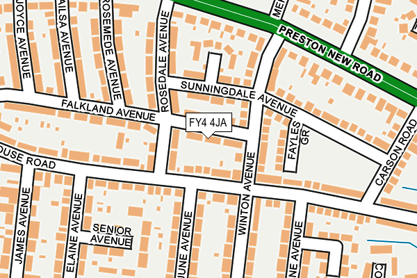 FY4 4JA map - OS OpenMap – Local (Ordnance Survey)