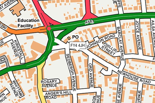 FY4 4JH map - OS OpenMap – Local (Ordnance Survey)