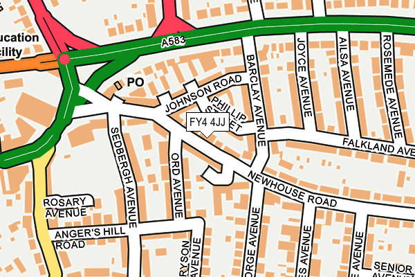 FY4 4JJ map - OS OpenMap – Local (Ordnance Survey)