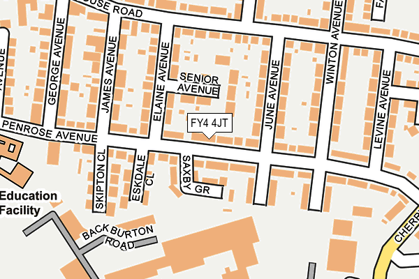 FY4 4JT map - OS OpenMap – Local (Ordnance Survey)