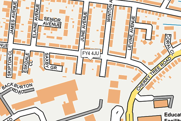 FY4 4JU map - OS OpenMap – Local (Ordnance Survey)