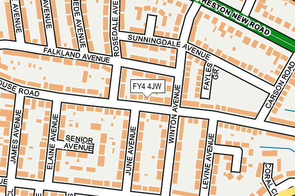 FY4 4JW map - OS OpenMap – Local (Ordnance Survey)