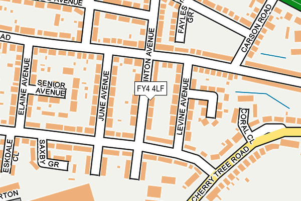 FY4 4LF map - OS OpenMap – Local (Ordnance Survey)
