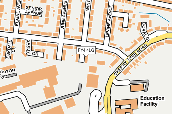 FY4 4LG map - OS OpenMap – Local (Ordnance Survey)