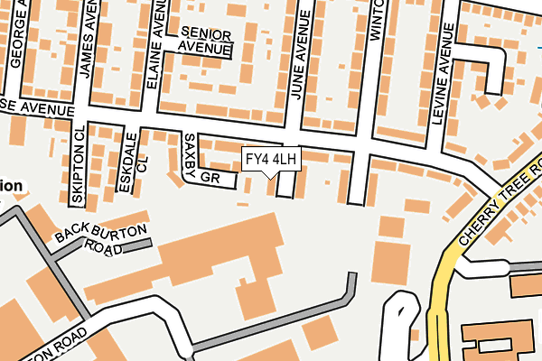 FY4 4LH map - OS OpenMap – Local (Ordnance Survey)