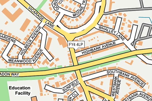 FY4 4LP map - OS OpenMap – Local (Ordnance Survey)