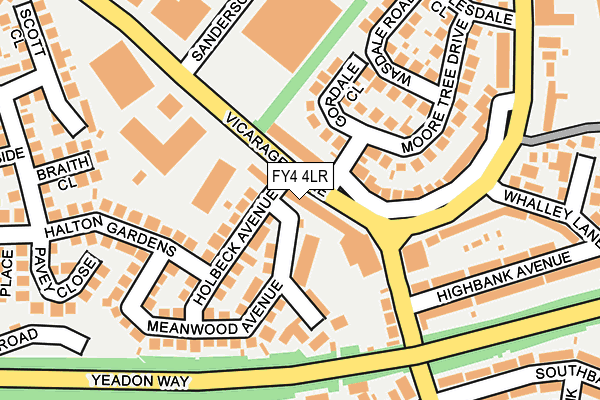 FY4 4LR map - OS OpenMap – Local (Ordnance Survey)