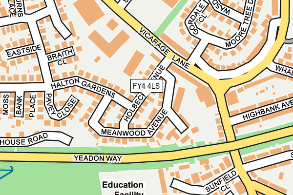 FY4 4LS map - OS OpenMap – Local (Ordnance Survey)