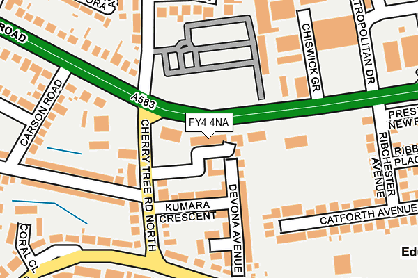 FY4 4NA map - OS OpenMap – Local (Ordnance Survey)
